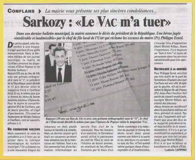 Article La Gazette du Val d'Oise 2 Sarko DCD 15 07 09 b