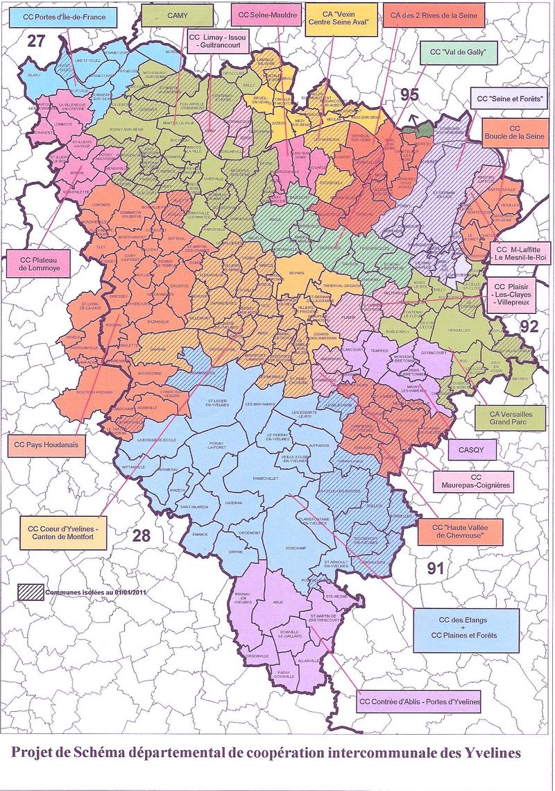 CARTE DEPARTEMENTALE DES INTERCOMMUNALITES