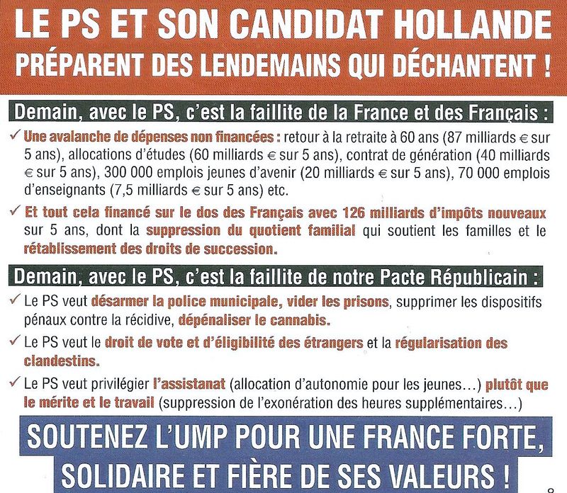 CE QUE PENSE LE PS DE FH VERSO