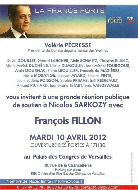 INVITATION FILLON A VERSAILLES 10 04 12