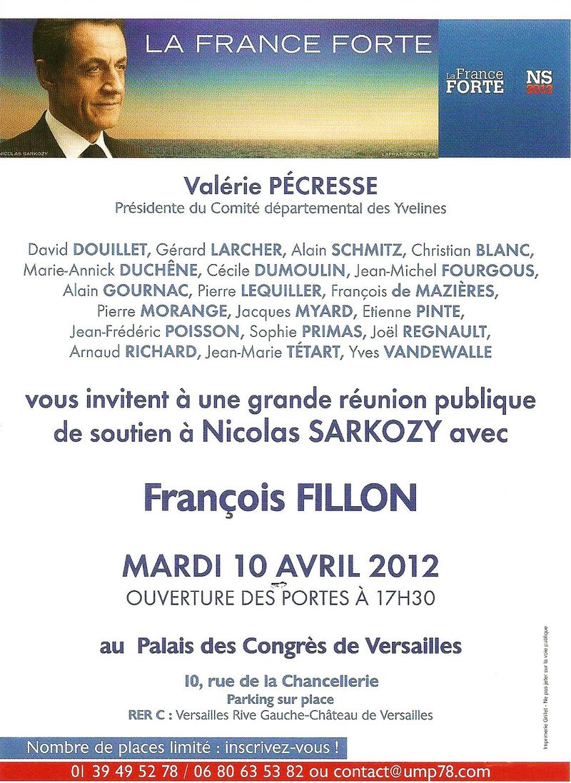 INVITATION FILLON A VERSAILLES 10 04 12