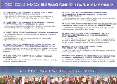 TRACT FRANCE FORTE RENDRE A CHACUN LA MAITRISE DE SON DESTIN CEN