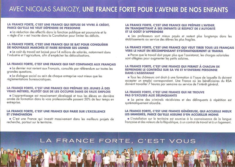 TRACT FRANCE FORTE RENDRE A CHACUN LA MAITRISE DE SON DESTIN CEN