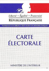 CARTE D'ELECTEUR 2012