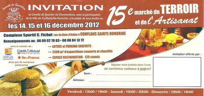 INVITATION MARCHE DU TERROIR 2012