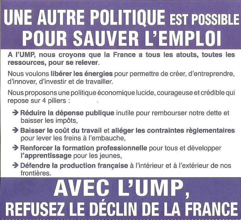 TRACT UMP VERSO PS = 1000 CHOMEURS DE PLUS PAR JOUR